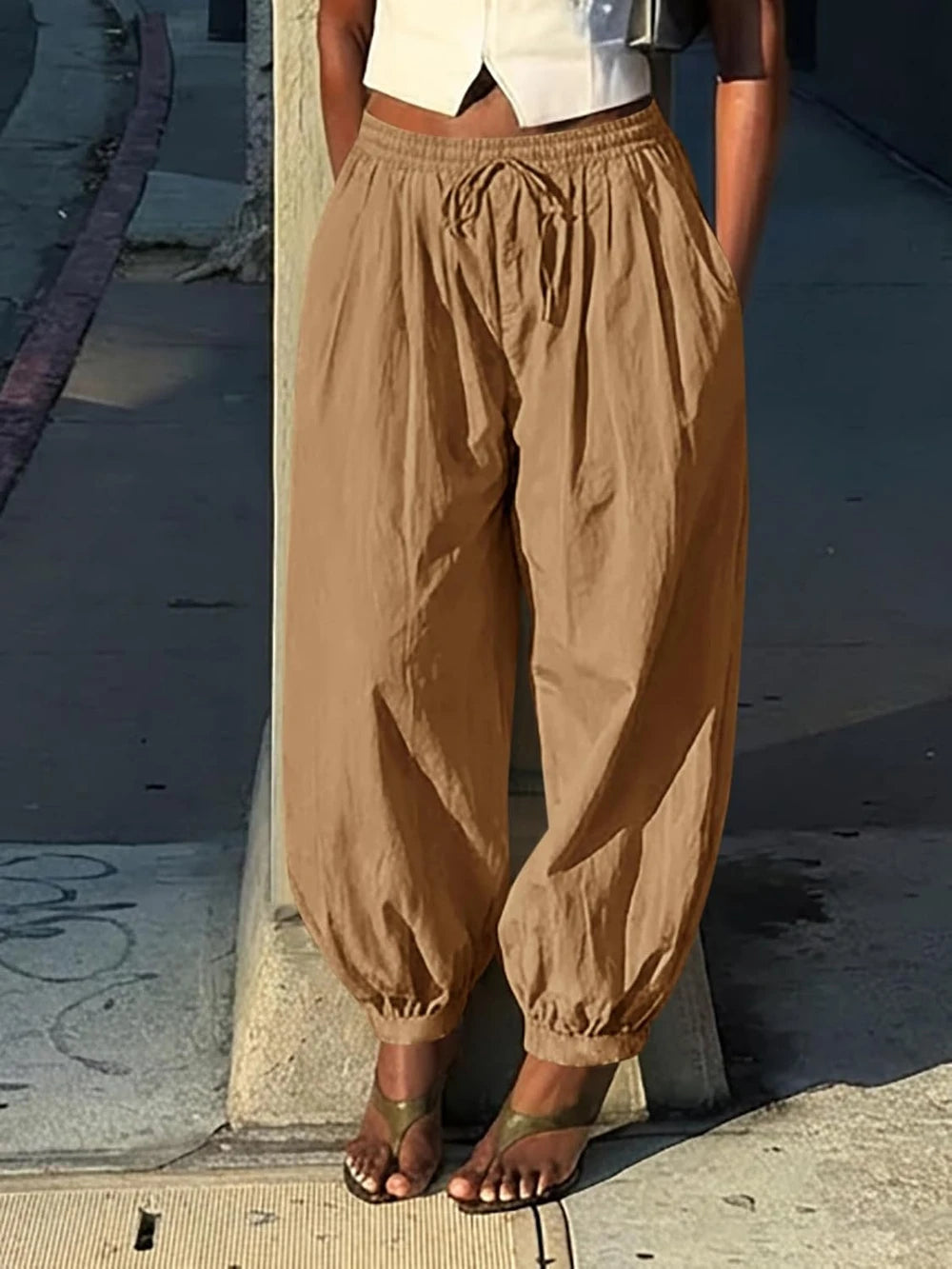 Wide Leg Balloon Pants