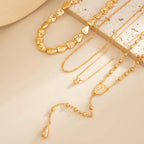 Gold Layered Geometric Necklace