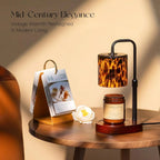 Tortoise Shell Glass Candle Warmer Lamp