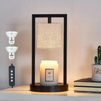 Linen Shade Candle Warmer Lamp