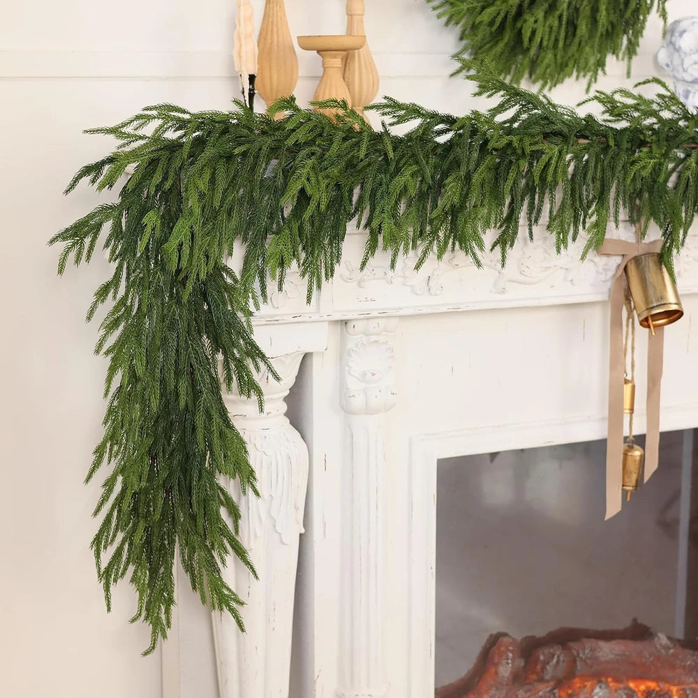 Lifelike Norfolk Pine Garland