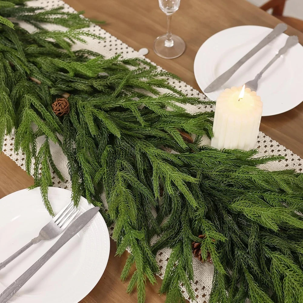 Lifelike Norfolk Pine Garland