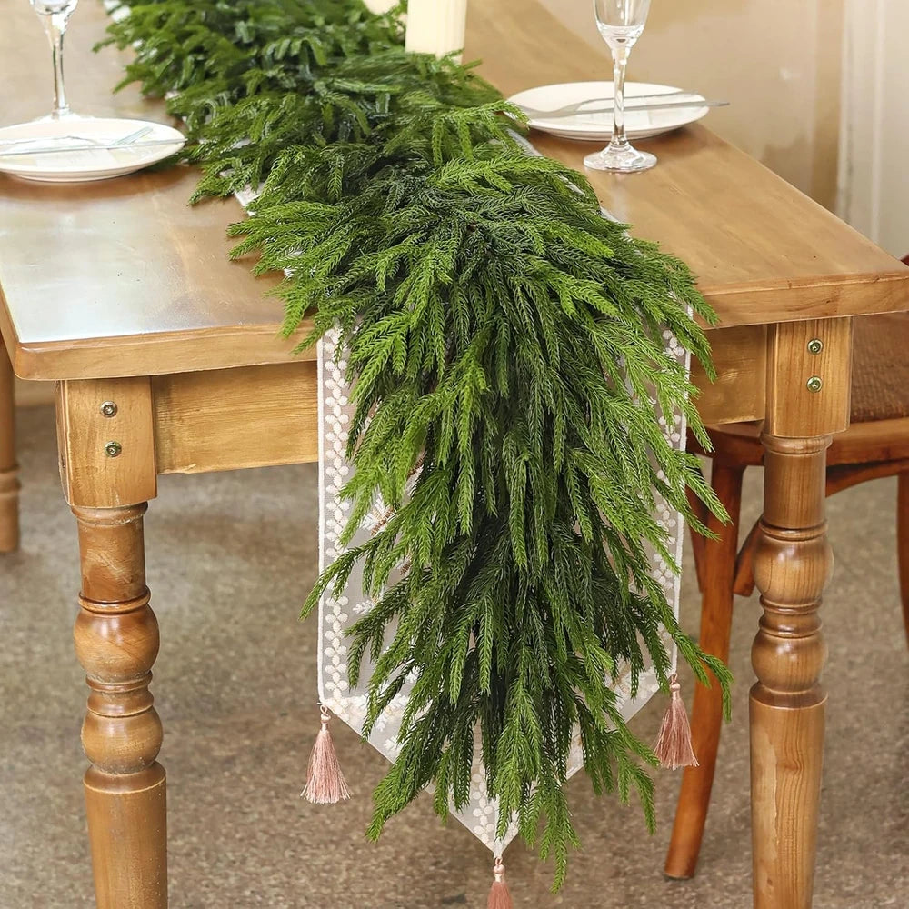 Lifelike Norfolk Pine Garland