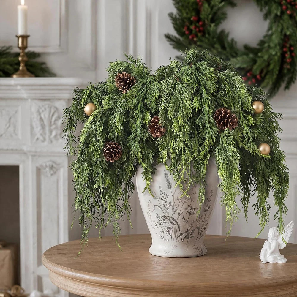 Artificial Lifelike Touch Cedar Branches