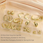 Chunky Gold Hoop Earrings