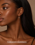 Gold Chain Earring Stack