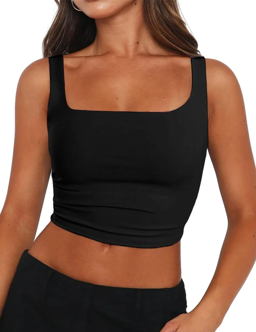 Square Neck Crop Top