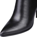 Pointed Toe Stiletto Knee High Boots