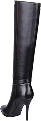 Pointed Toe Stiletto Knee High Boots