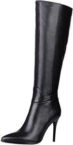Pointed Toe Stiletto Knee High Boots