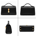 Vegan Leather Top Handle Shoulder Bag