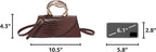 Crocodile Pattern Vegan Leather Evening Clutch