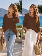 Cotton Oversized Knit Sweater