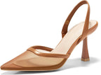Mesh Kitten Heel Slingback
