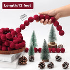 Velvet Christmas Bead Garland