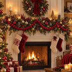 Velvet Christmas Bead Garland