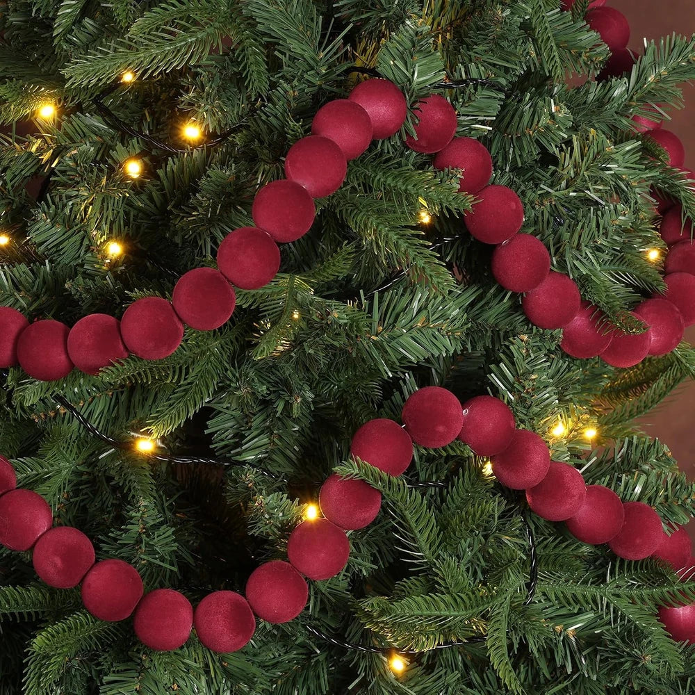 Velvet Christmas Bead Garland