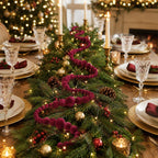 Red Velvet Christmas Bead Garland