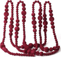 Red Velvet Christmas Bead Garland