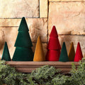 Velvet Cone Christmas Trees