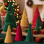 Velvet Cone Christmas Trees