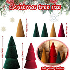 Velvet Cone Christmas Trees
