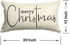 Christmas Linen Throw Pillow Cover