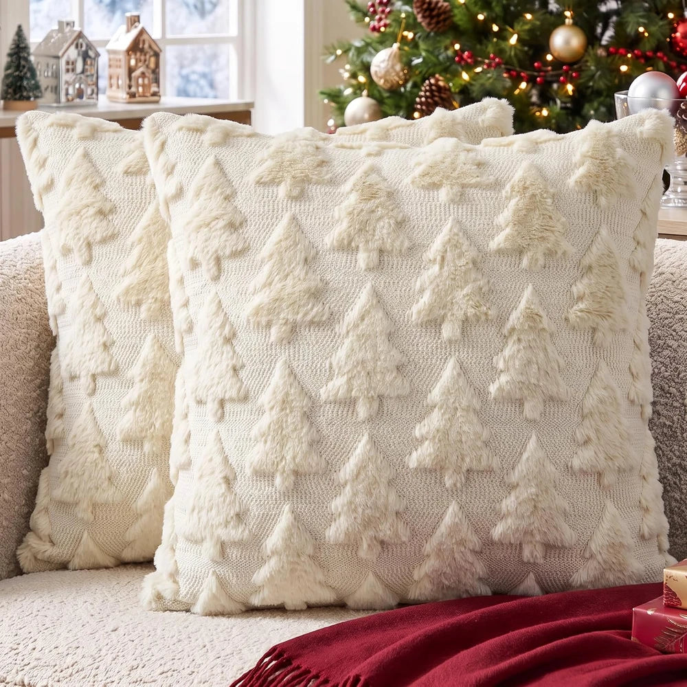 Christmas Tree Throw Pillow Cover
