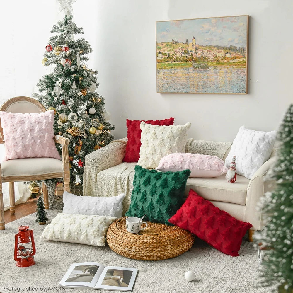 Christmas Tree Throw Pillow Cover