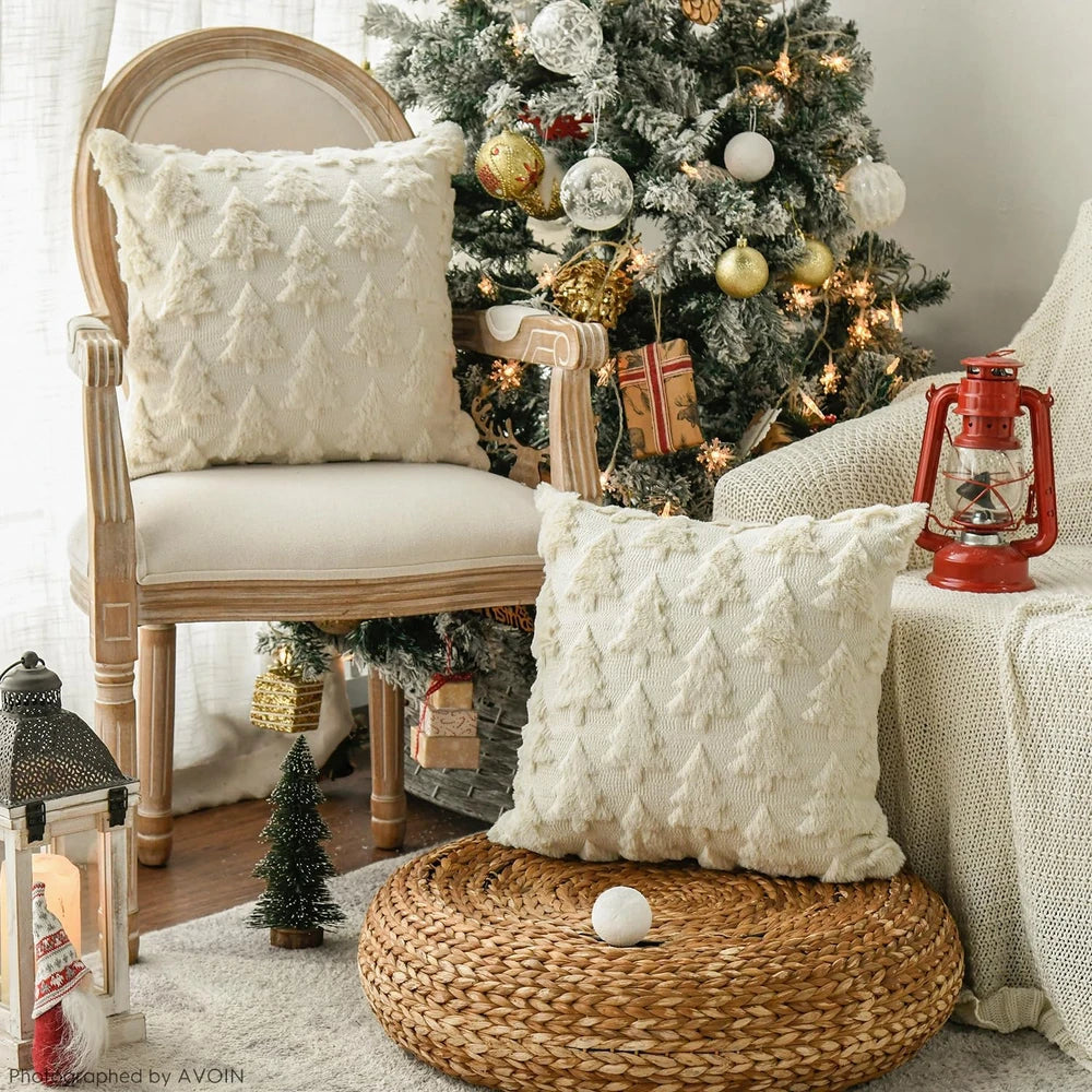 Christmas Tree Throw Pillow Cover