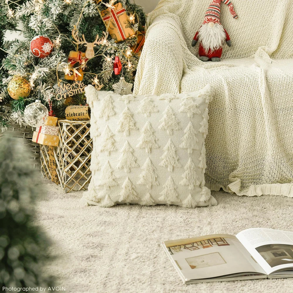 Christmas Tree Throw Pillow Cover