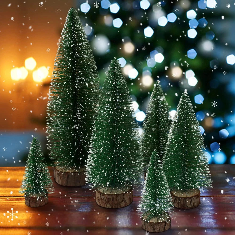 Mini Artificial Christmas Tree Set