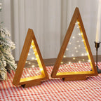 Rustic Light Up Wooden Christmas Tree