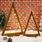 Rustic Light Up Wooden Christmas Tree