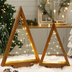 Rustic Light Up Wooden Christmas Tree