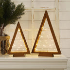 Rustic Light Up Wooden Christmas Tree