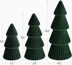 Velvet Ceramic Christmas Tree Set