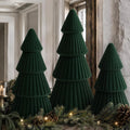Velvet Ceramic Christmas Tree Set
