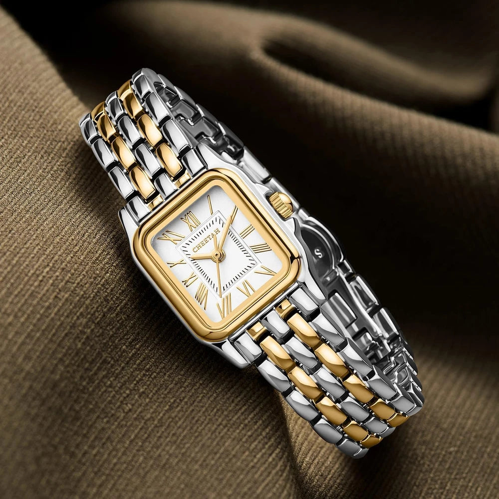 CHEETAH Vintage Rectangular Bracelet Watch
